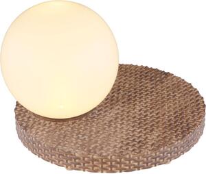 GLOBO 36851 Lampada solare in rattan marrone, LED