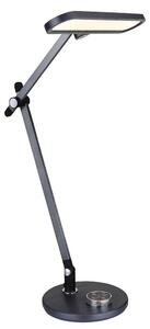 Lampada da tavolo a LED, grigio, dimmer rotante, touch, CCT, H 53 cm