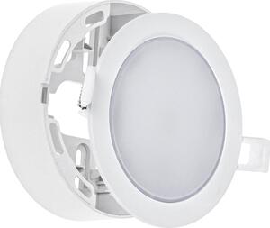 Faretto LED da superficie e da incasso ALGINE 2in1 bianco rotondo Ø11,5 cm 6W 750lm bianco caldo 3000K 110°