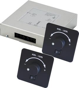 Infraworld Comando Easy Control 2 – Sauna (2 regolatori, 2 radiatori collegabili) in nero