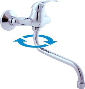 Slezák-RAV Miscelatore per lavello/lavandino Slezák RAV Sázava SA001/21 Colore: cromo, Dimensioni: 150 mm