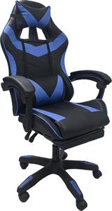 Sedia da gaming Krit Eco, colore nero e blu
