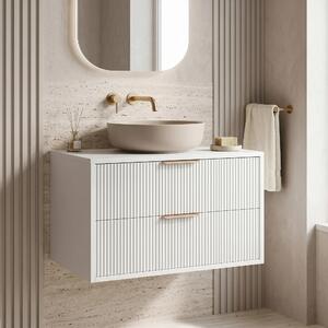Mobile bagno sotto lavabo Rea Mono 80cm White