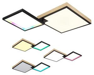 Plafoniera LED RGB, dimmerabile, telecomando, CCT, L 85,5 cm