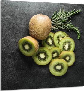 PIATTO IN VETRO PER CUCINA 60x65 Kiwi