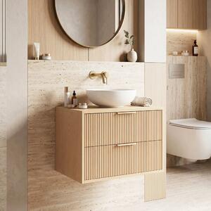 Mobile bagno sotto lavabo Rea Mono 60cm Beige