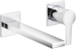 Miscelatore monocomando Keuco per lavabo EDITION 11 DN 15, da incasso Sporgenza 187 mm cromo nero spazzolato 51116130201