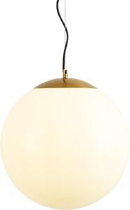 QAZQA - Lampada a sospensione moderna scandinava I lampada a sospensione I luce a sospensione in vetro opalino 40 cm - Palla 40 I soggiorno I camera da letto - palla I sferica - LED adatto E27