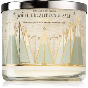 Bath & Body Works White Eucalyptus & Sage candela profumata 411 g