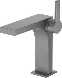 Miscelatore monocomando Keuco per lavabo 150 EDITION 11 con scarico a scomparsa 1 1/4" cromo nero spazzolato 51102130000
