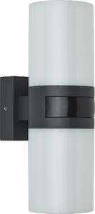 Oktaplex luce da esterno con rilevatore di movimento alluminio illuminazione a 360° IP65 3000k bianco caldo lampada da esterno antracite