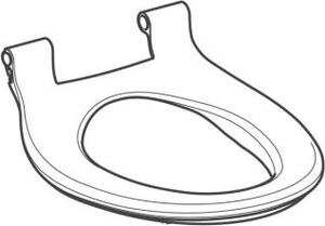 Geberit 242179111 Anello per sedile WC bianco-alpino