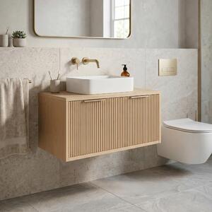 Mobile bagno sotto lavabo Rea Core 80cm Beige