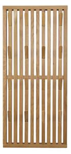 Pannello appendiabiti di colore naturale in rovere massiccio 46x100x8 cm Parco – Spinder Design