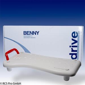 Tavola da bagno Benny con maniglione, bianco-rosso>>>>68 cm