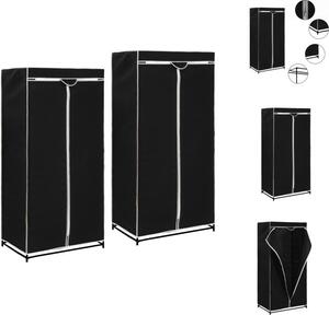 VidaXL Armadio 2 pezzi nero 75×50×160 cm - Armadi