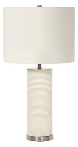 Lampada da tavolo Elstead Ripple, attacco E27, bianca, prodotta nel Regno Unito