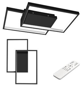 MasterLED plafoniera LED - 42x30 cm - lampada intelligente dimmerabile da soggiorno nera - telecomando - 3000-6500K - Galaxis Polaris