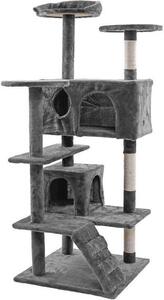 Tiragraffi per gatti Tiragraffi per gatti 130 cm Albero da arrampicata Coco Play tree Grigio chiaro