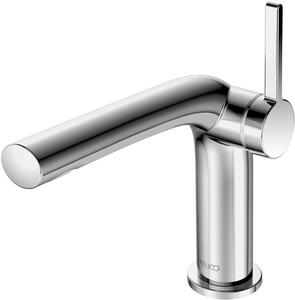 Miscelatore monocomando Keuco per lavabo 120 EDITION 400 con scarico a scomparsa 1 1/4" nero cromato spazzolato 51504130002