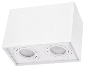 Faretti da soffitto bianchi a 2 luci DUO 2XGU10 IP20 rettangolari orientabili