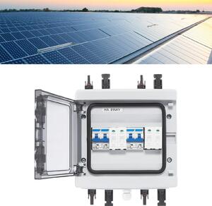 Scatola di combinazione solare 40A - 2 ingressi, 2 uscite - Grado di protezione IP65 - Materiale: PC ABS