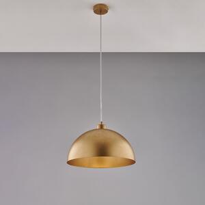 Sospensione Industrial 1 Luce Marcus In Ferro Laccato Oro Diam 35