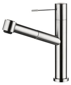Naber KWC Rubinetto da cucina Ono 7 Rubinetto estraibile monocomando con getto ad alta pressione Acciaio inox