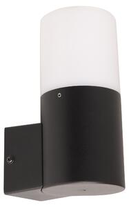 Lampada da parete, grado di protezione IP44, colore nero, altezza 16,5 cm