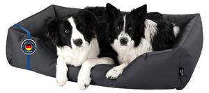 Letto per cani BedDog ZARA: cuscino per cani con rivestimento lavabile, cuccia per cani, divanetto per cani, GRAFIT (grafite), (XXXL) ca. 145x105x28 cm