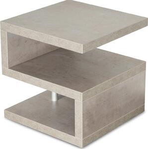 Tavolino Sigi 44x44x44cm effetto cemento grigio Tavolino laterale Tavolino portaoggetti