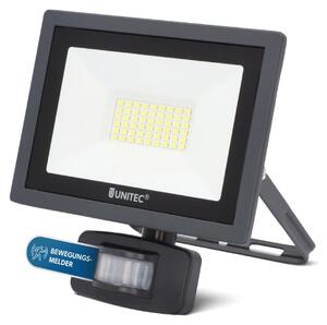 Unitec Proiettore LED antracite IP44 21W 2550lm luce diurna 6500K rilevatore di movimento