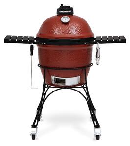 Barbecue in Vetroceramica Kamado Joe Classic I, rosso/nero, perfetto per tutti gli appassionati di barbecue