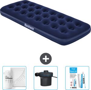 Materasso gonfiabile Bestway - 1 persona - 76 x 185 x 22 cm - Blu - Accessori inclusi
