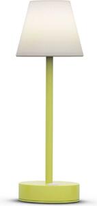 Nuova lampada da tavolo ricaricabile Garden Lola Slim 30 Lime