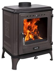 365® Stufa Ferrox 55 smaltata grigia 7 kW ghisa A+