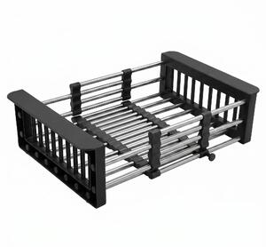 Scolapiatti telescopico per lavello REA P14487 Black