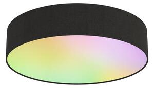 Lampada da soffitto Smart nera 40 cm con LED RGB - Taiko