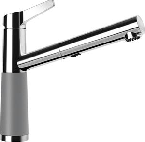 Rubinetto SCHOCK SC-510 in CROMA con bocca estraibile / CRISTALITE® Basic Line / miscelatore monocomando