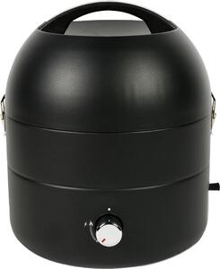 TAINO Grill-to-Go Barbecue a gas portatile per campeggio, barbecue a sfera a gas da tavolo, nero