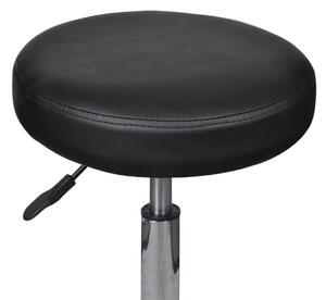 84959 Sgabello regolabile in altezza nero