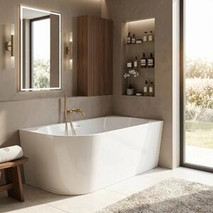 Vasca da bagno angolare in acrilico REA Bellanto Slim 150 Right