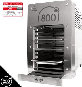 Intergrill 800° grill a gas bistecchiera grill ad alte prestazioni grill di qualità professionale 15,6kg grill a calore massimo acciaio inox incl. portagriglia vassoio gastro