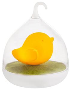 Lampada da tavolo a LED, motivo: uccello, dimmer touch, porta USB, altezza 17 cm