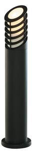 Paletto Esterno Contemporaneo Bollards Alluminio Nero Policarbonato E27 H73Cm