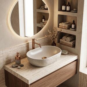 Lavabo da appoggio Rea Mira Greige