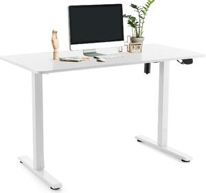 Hjh OFFICE scrivania regolabile elettricamente in altezza Worktime scrivania per computer regolabile in altezza 72,0 - 110,0 x 120,0 x 60,0 cm