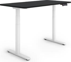 ESMART Germany EZX-132WB 120x60cm Nero Scrivania ergonomica sit-stand Regolabile elettricamente in altezza in modo continuo da 60,5 a 125,5 cm 3 memorie di attività Ricordo attività Montaggio rapido