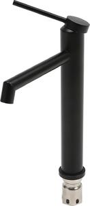 Miscelatore per lavabo, facile installazione, design resistente, nero
