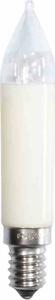 LED albero candela PVC 0,2W 8-34V Bianco caldo E14 Trasparente Confezione blister da 2 pezzi